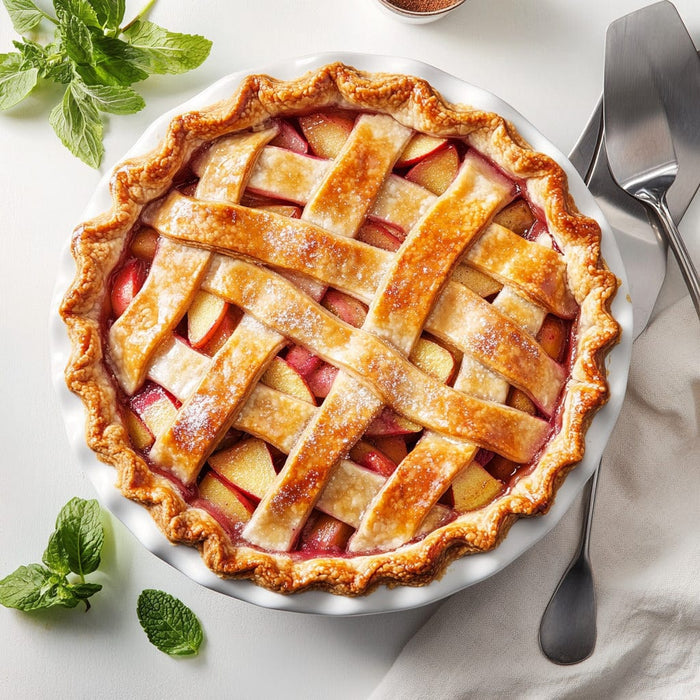 easyChef Pro Cinnamon-Sugar Apple Rhubarb Pie