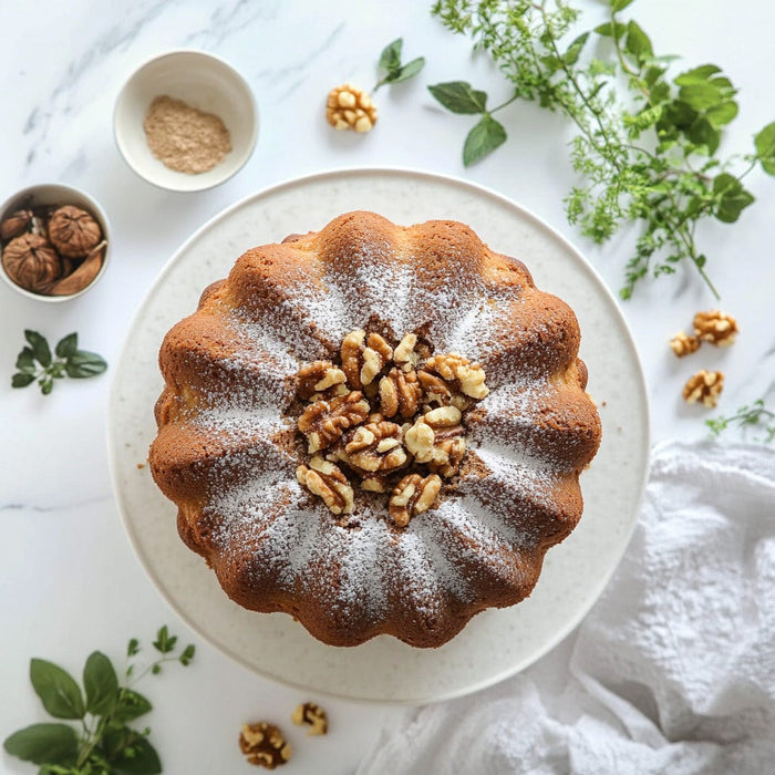 easyChef Pro Cinnamon Walnut Sour Cream Coffee Cake