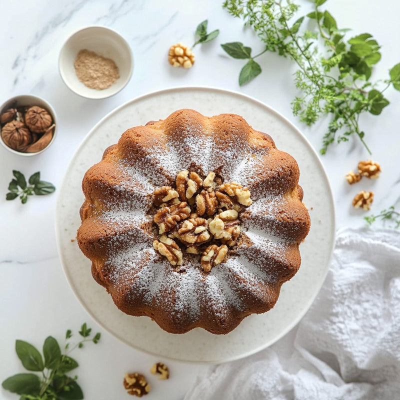 easyChef Pro Cinnamon Walnut Sour Cream Coffee Cake
