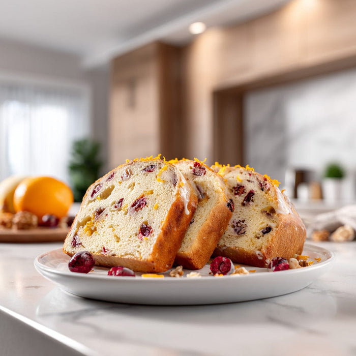 easyChef Pro Citrus Cranberry Walnut Bread with a Buttery Crust