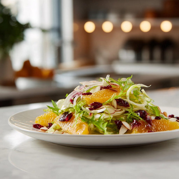 easyChef Pro Citrus Fennel Salad with Cranberry Vinaigrette