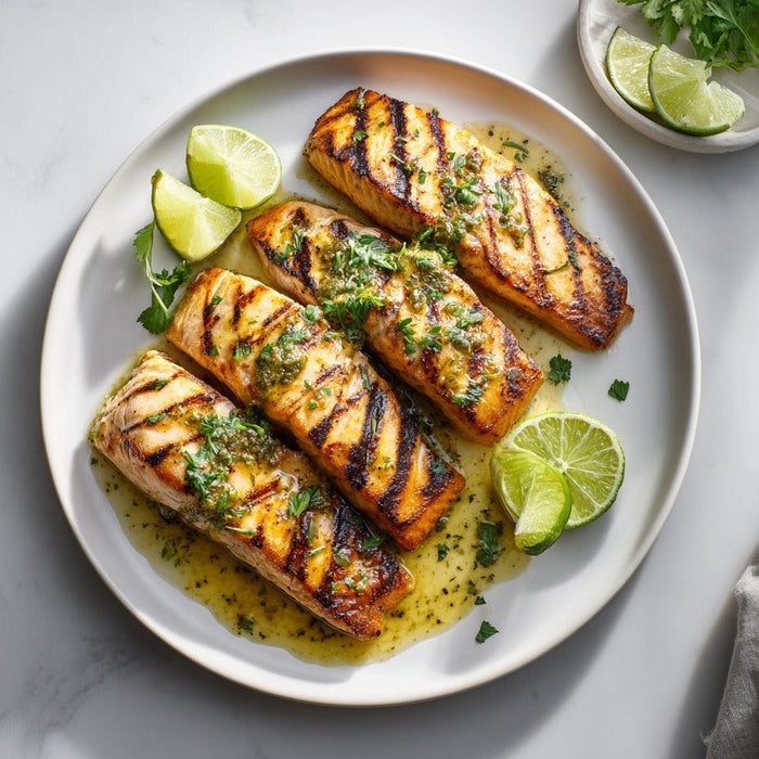 easyChef Pro Citrus-Infused Grilled Salmon with a Mustard Twist