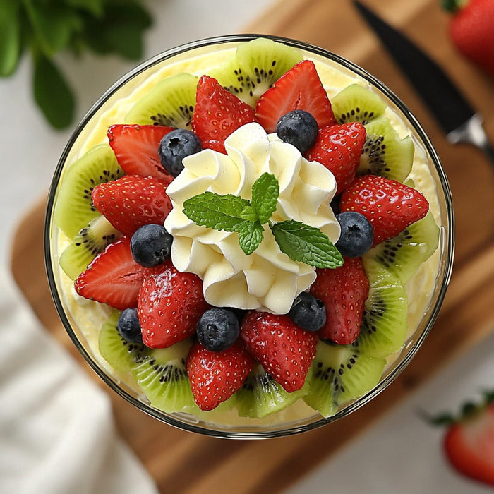 easyChef Pro Citrus-Infused White Chocolate Fruit Trifle