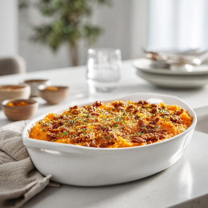 easyChef Pro Citrus Pecan Sweet Potato Bake