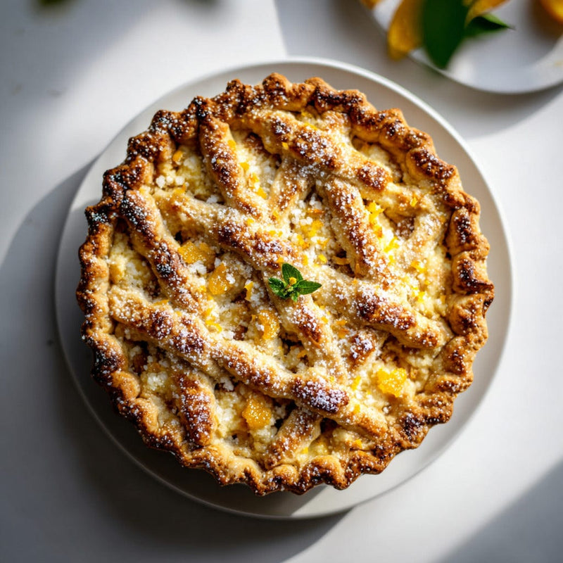 easyChef Pro Citrus Wheat Berry Ricotta Pie