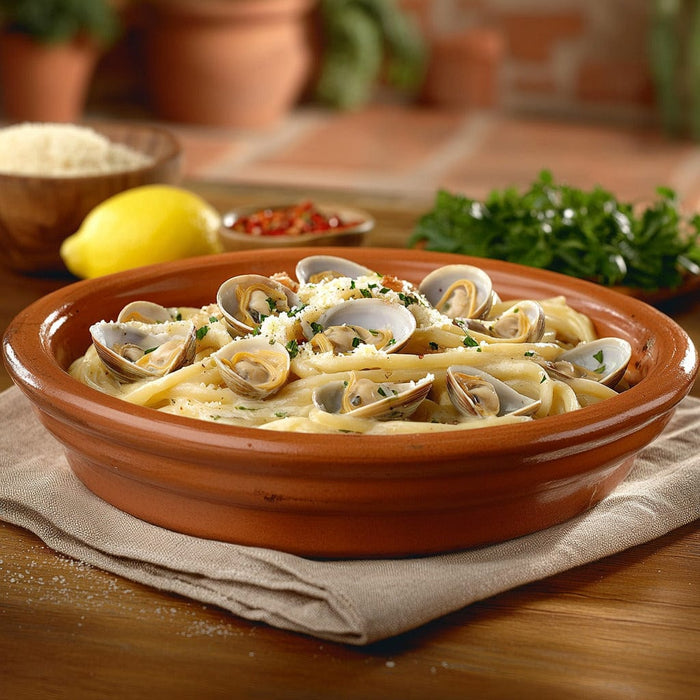 easyChef Pro Clam Linguine with Zesty White Sauce