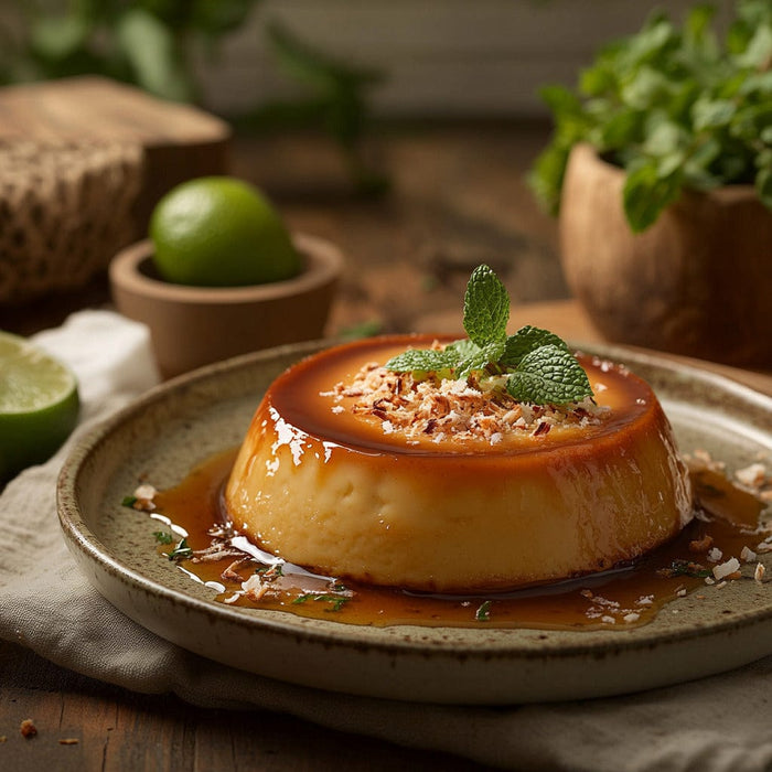 easyChef Pro Coconut Caramel Flan