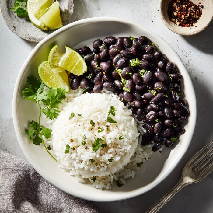 easyChef Pro Coconut Jasmine Rice with Spiced Black Beans