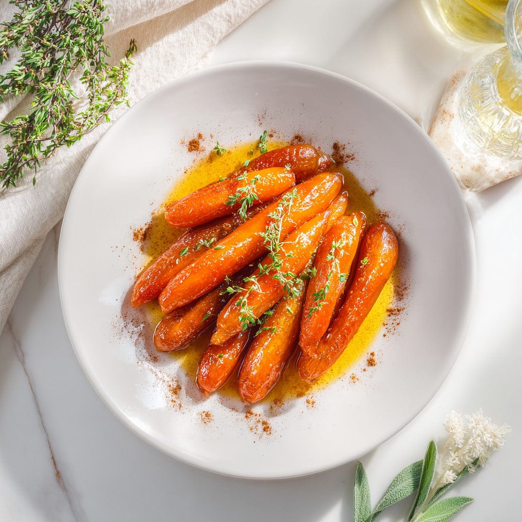 easyChef Pro Cognac-Infused Honey-Glazed Carrots with a Cinnamon Twist