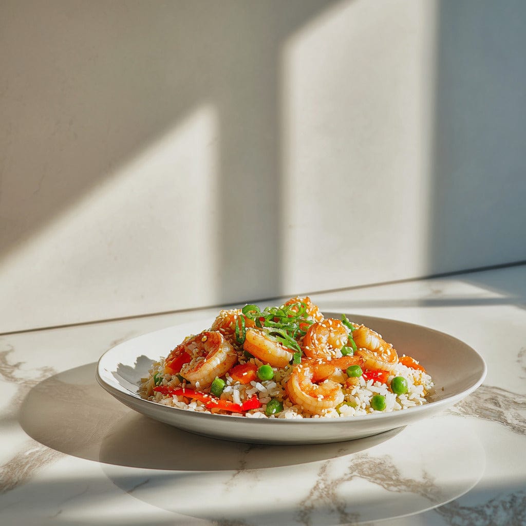 easyChef Pro Colorful Sesame Shrimp Fried Rice