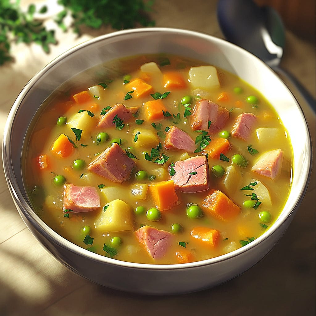 easyChef Pro Comforting Ham & Split Pea Soup with Tender Vegetables