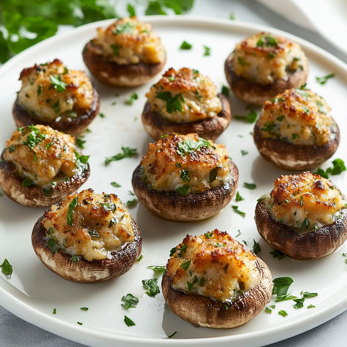 easyChef Pro Crab-Stuffed Mushroom Bites