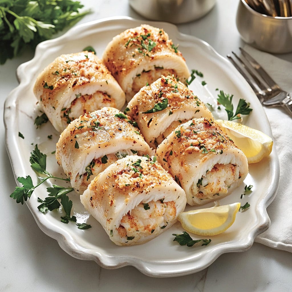 easyChef Pro Crab-Stuffed Rockfish Roll-Ups
