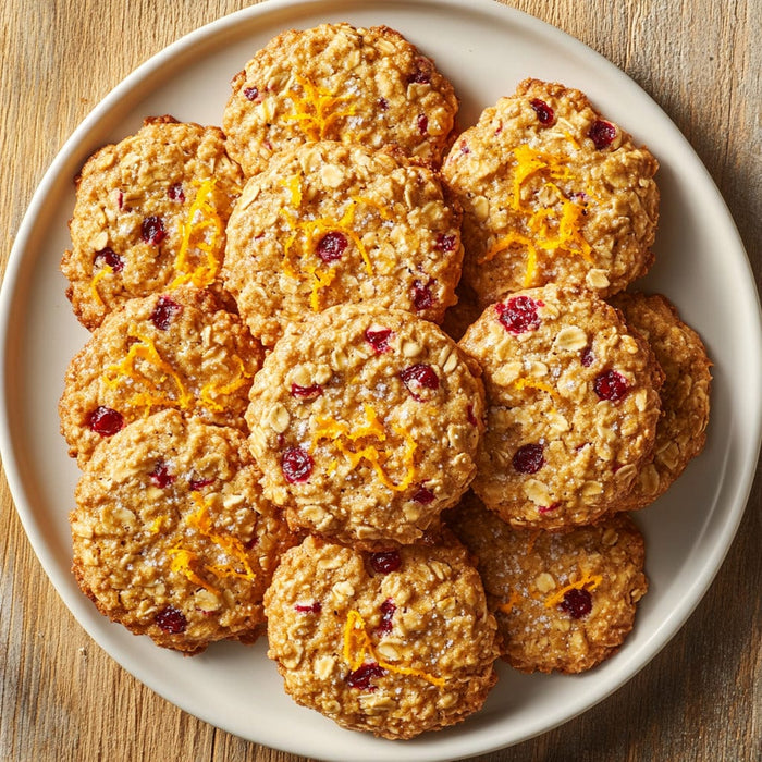 easyChef Pro Cranberry Citrus Oatmeal Cookies with Orange Drizzle