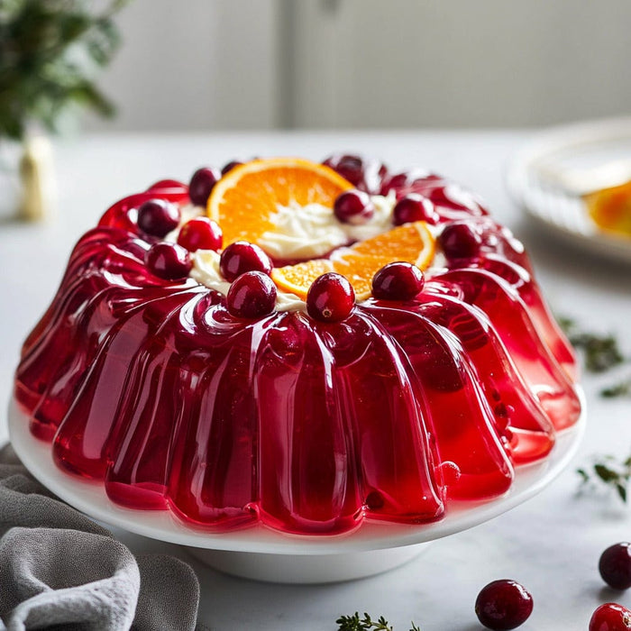 easyChef Pro Cranberry-Orange Gelatin Salad with Whipped Topping