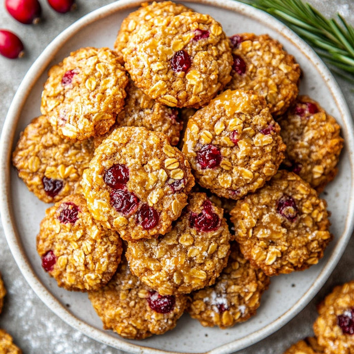 easyChef Pro Cranberry-Orange Oatmeal Cookies with Glaze
