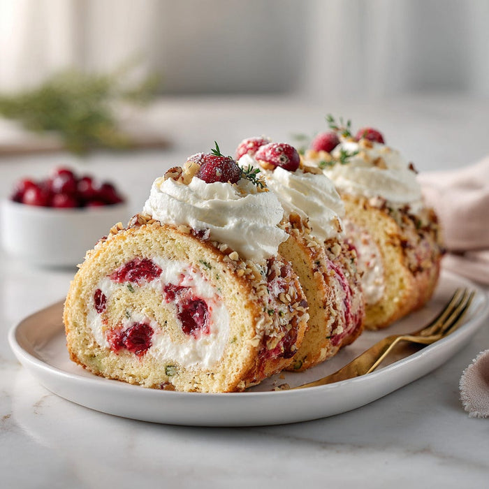 easyChef Pro Cranberry Pecan Cake Roll with Orange Marmalade