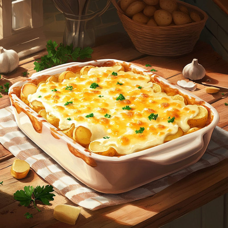 easyChef Pro Creamy Cheddar Au Gratin Potatoes