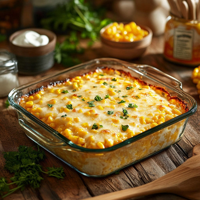 easyChef Pro Creamy Cheddar Corn Bake