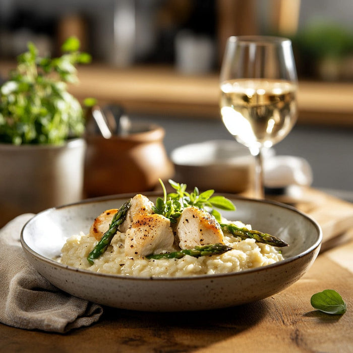 easyChef Pro Creamy Chicken and Asparagus Risotto