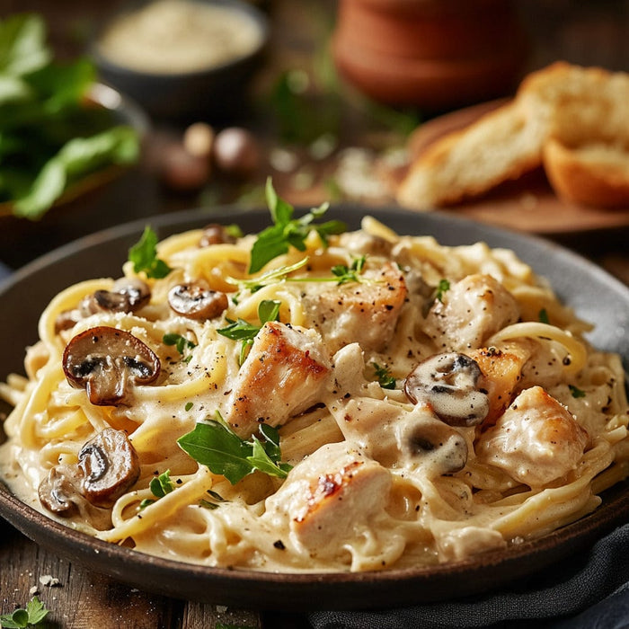 easyChef Pro Creamy Chicken Tetrazzini Bake
