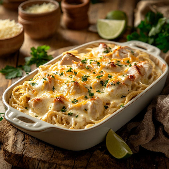 easyChef Pro Creamy Chicken Tetrazzini Bake
