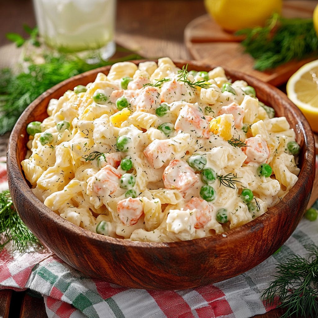 easyChef Pro Creamy Crab Pasta Salad