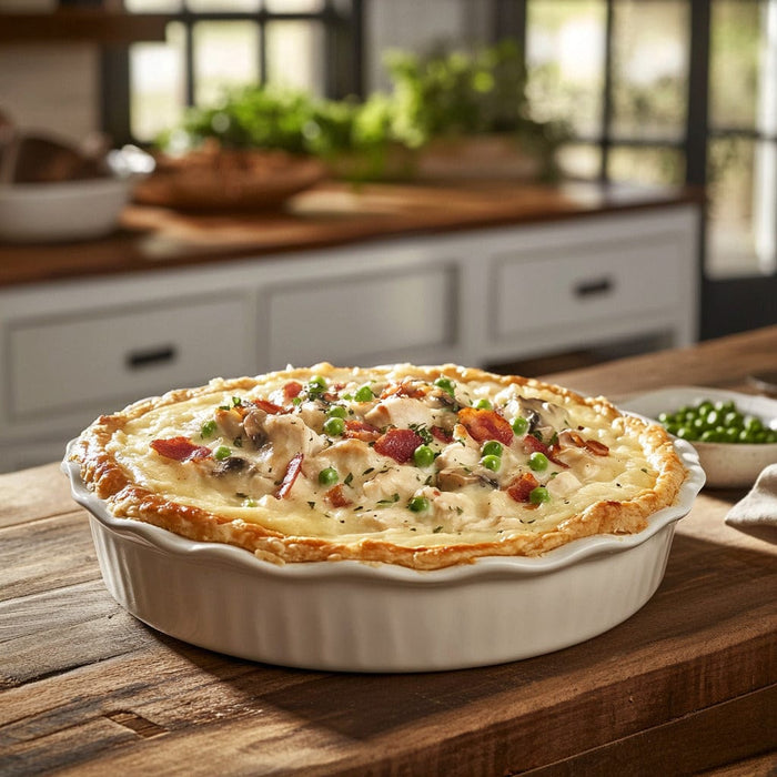 easyChef Pro Creamy Gluten-Free Chicken Pot Pie with Cauliflower Cheese Crust
