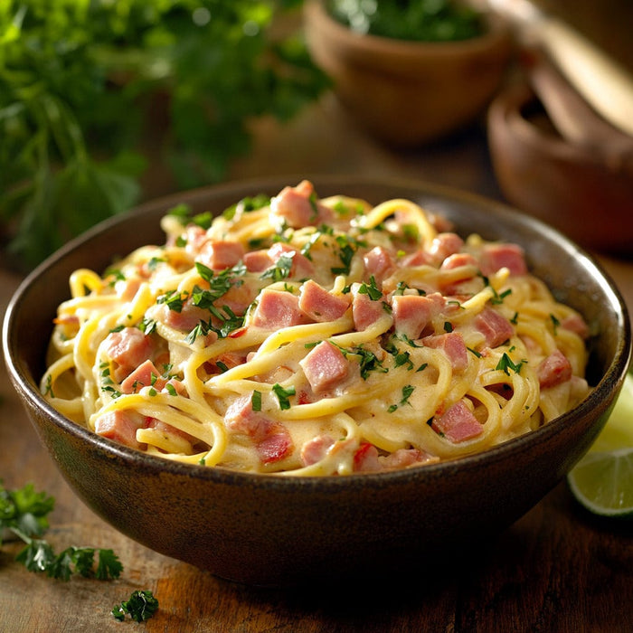easyChef Pro Creamy Ham Tetrazzini Casserole