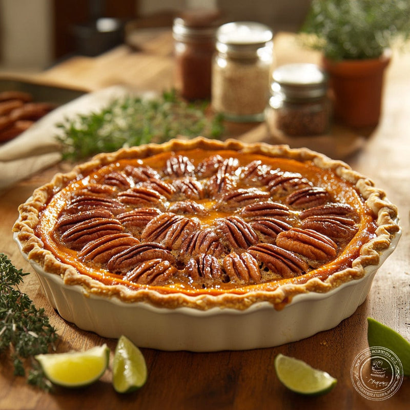 easyChef Pro Creamy Sweet Potato Pecan Pie