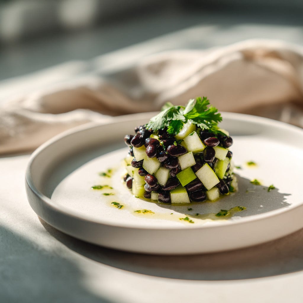 easyChef Pro Crisp Black Bean and Granny Smith Apple Salad with a Citrus Kick