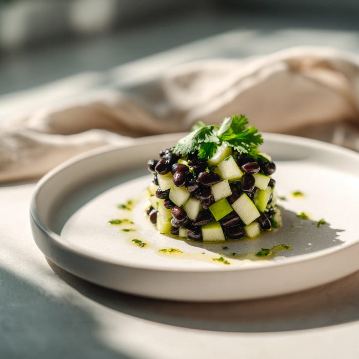 easyChef Pro Crisp Black Bean and Granny Smith Apple Salad with a Citrus Kick