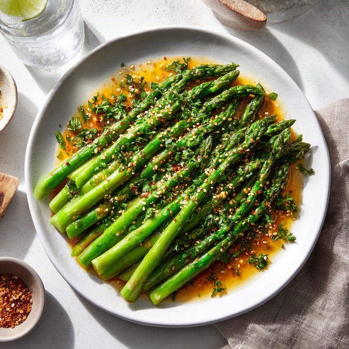 easyChef Pro Crisp Sesame Asparagus Salad with Chinese Vinaigrette