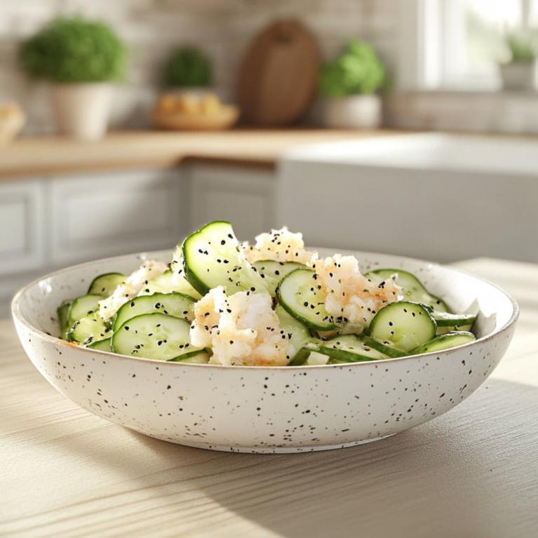 easyChef Pro Crispy Asian Crab and Cucumber Salad