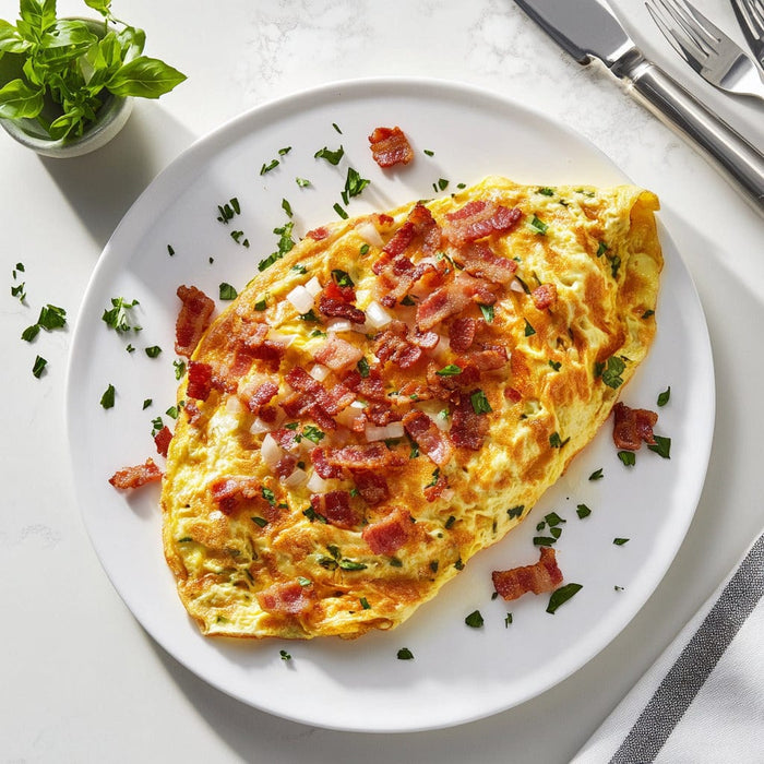 easyChef Pro Crispy Bacon & Sweet Onion Fluffy Omelet