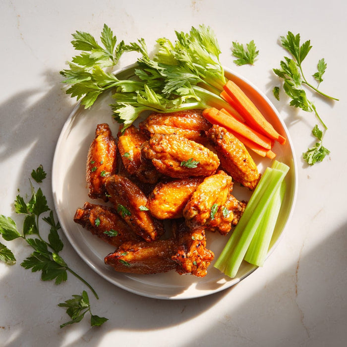 easyChef Pro Crispy Baked Buffalo Wings with Fiery Hot Sauce
