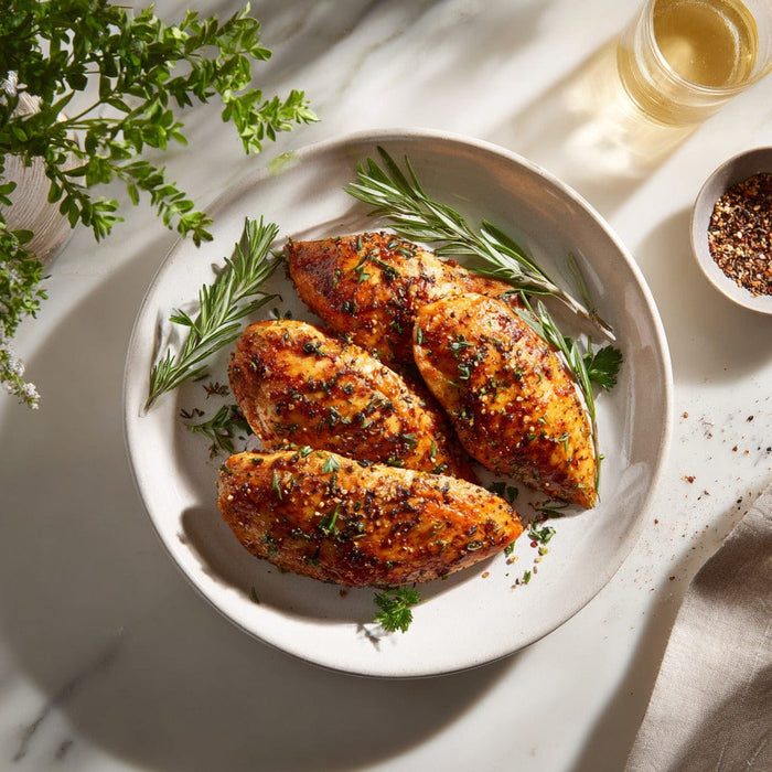 easyChef Pro Crispy Herb-Infused Chicken Breasts with Ginger Kick
