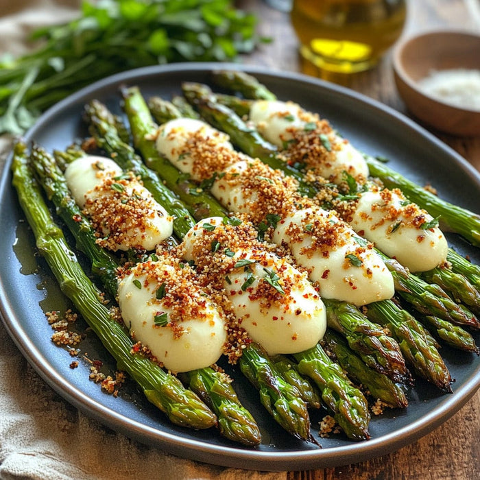easyChef Pro Crispy Panko Asparagus with Creamy Mozzarella