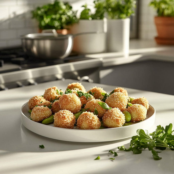easyChef Pro Crispy Parmesan Edamame Bites