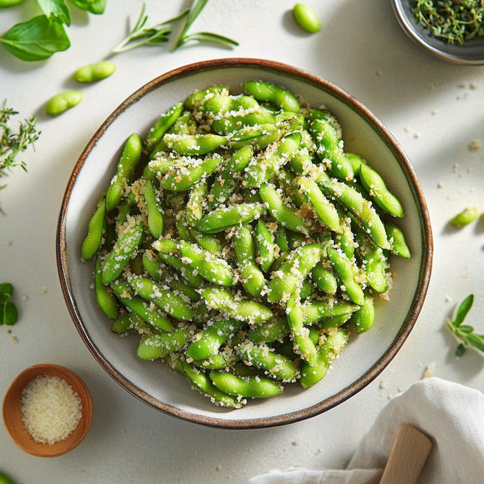 easyChef Pro Crispy Parmesan Roasted Edamame