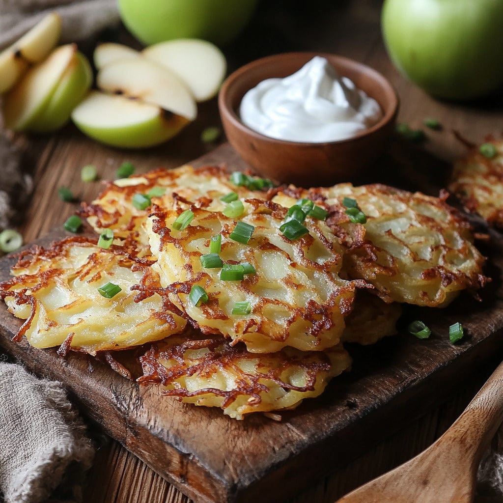 easyChef Pro Crispy Potato-Apple Latkes