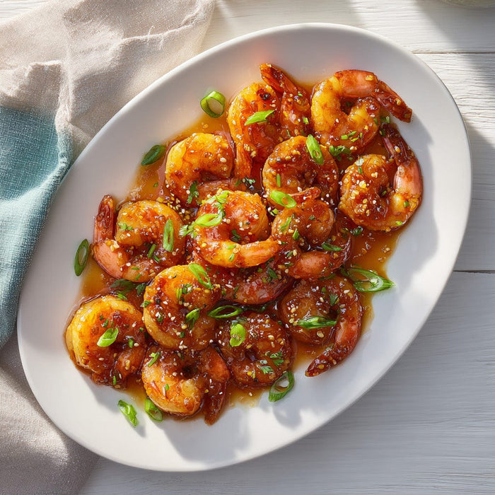 easyChef Pro Crispy Spicy Shrimp with Ginger-Garlic Glaze