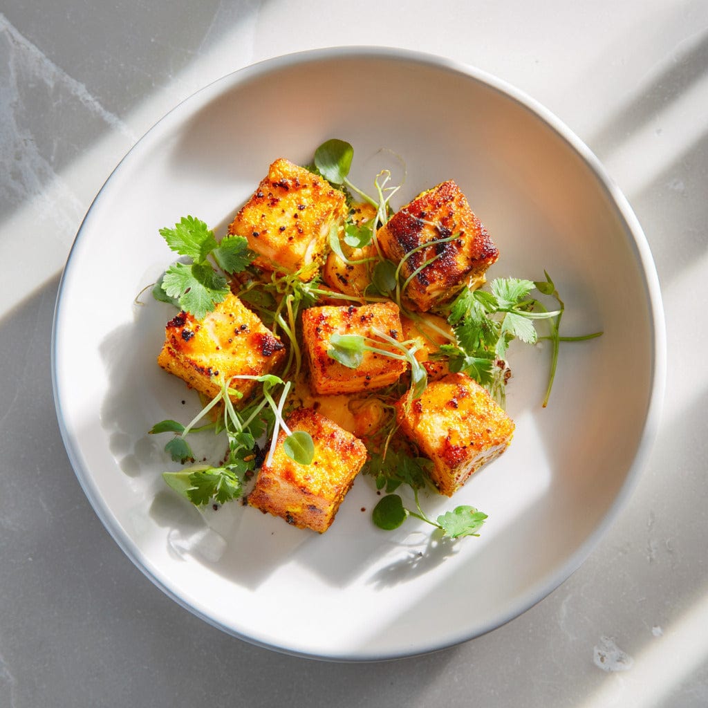 easyChef Pro Crispy Spicy Turmeric Salmon Bites