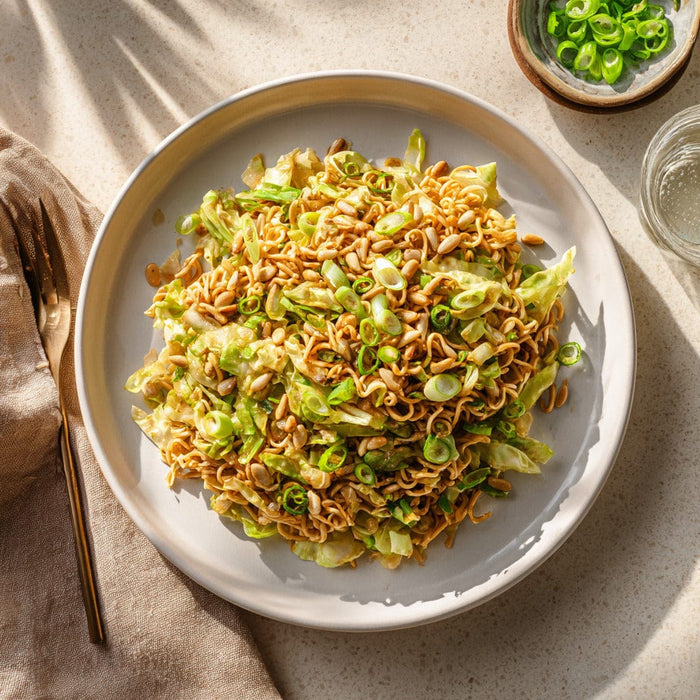 easyChef Pro Crunchy Asian Ramen Cabbage Salad with Toasted Sunflower Seeds