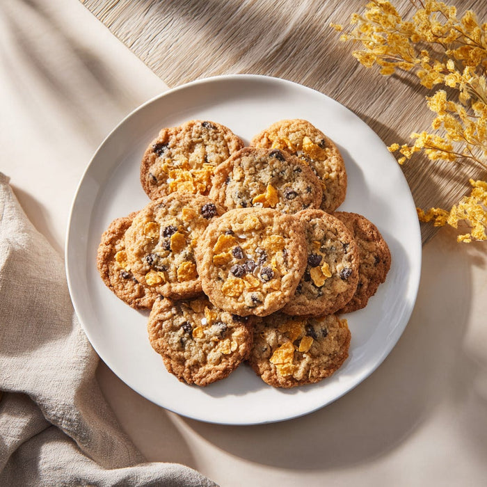 easyChef Pro Crunchy Chocolate Chip Oatmeal Cookies with a Cornflake Twist