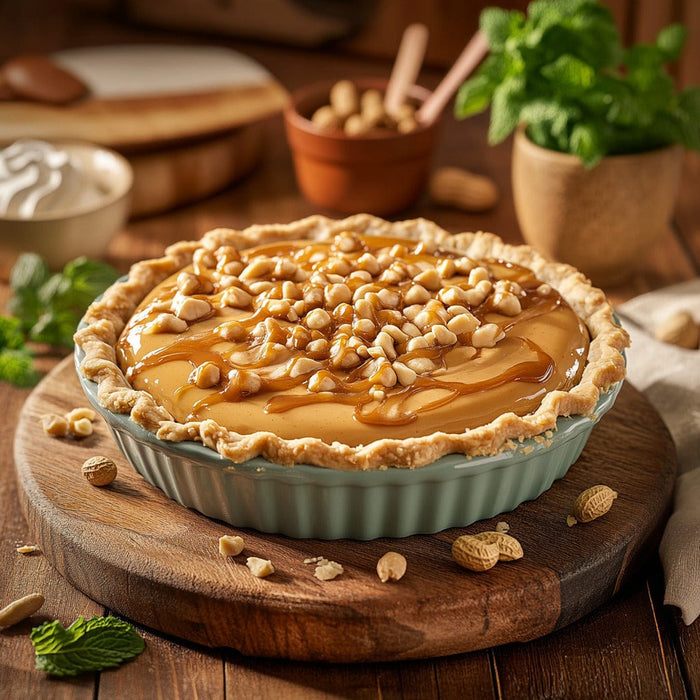easyChef Pro Crunchy Peanut Butter Caramel Pie
