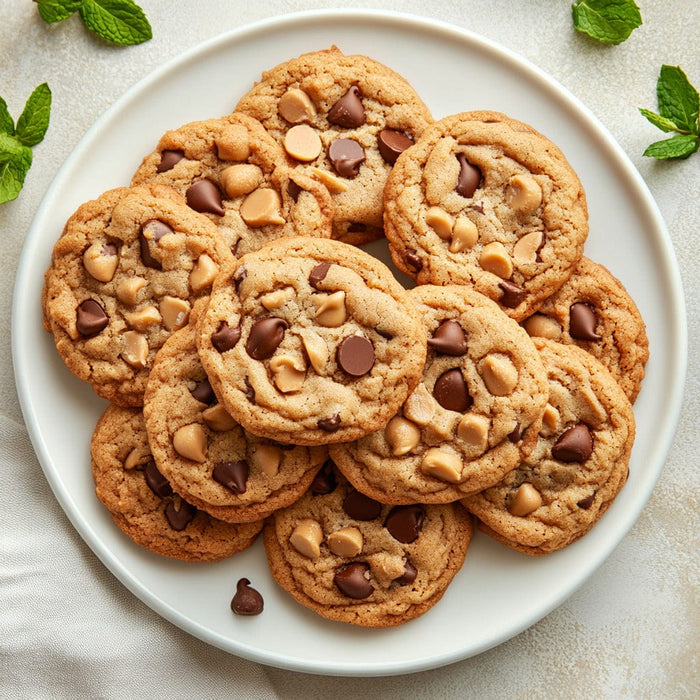 easyChef Pro Crunchy Peanut Butter Chocolate Chip Cookies