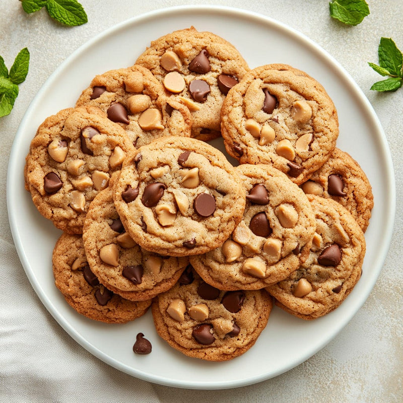 easyChef Pro Crunchy Peanut Butter Chocolate Chip Cookies