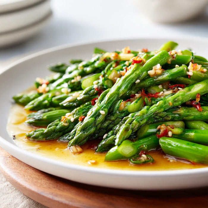 easyChef Pro Crunchy Sesame Asparagus Salad with Asian Vinaigrette