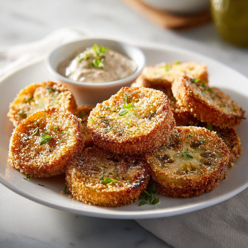 easyChef Pro Crunchy Southern Fried Green Tomatoes with Spicy Remoulade